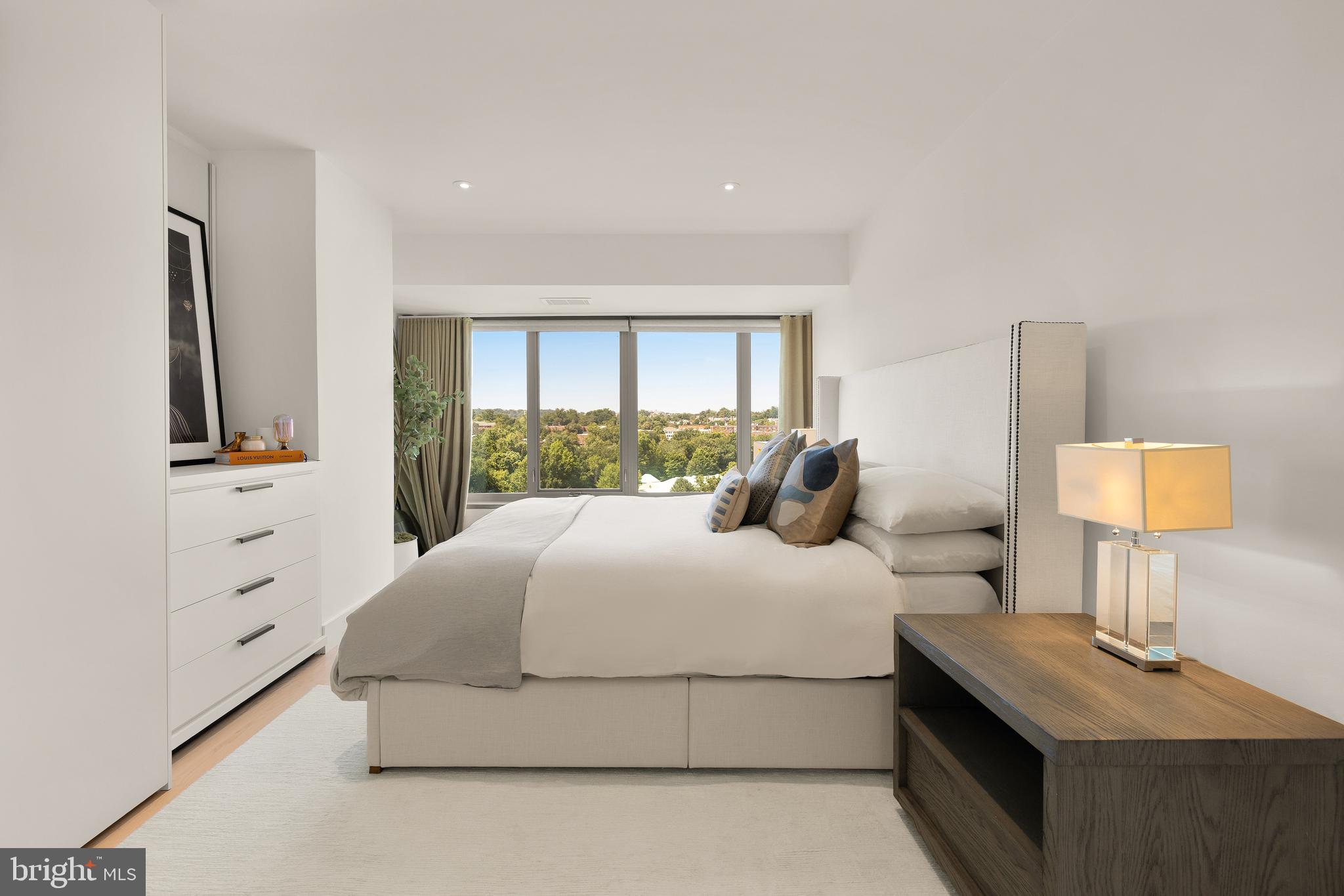 2501 M Street Northwest, Unit 704 Washington, DC 20037 - Photo 18 of 31 Primary Suite Overlooking Park