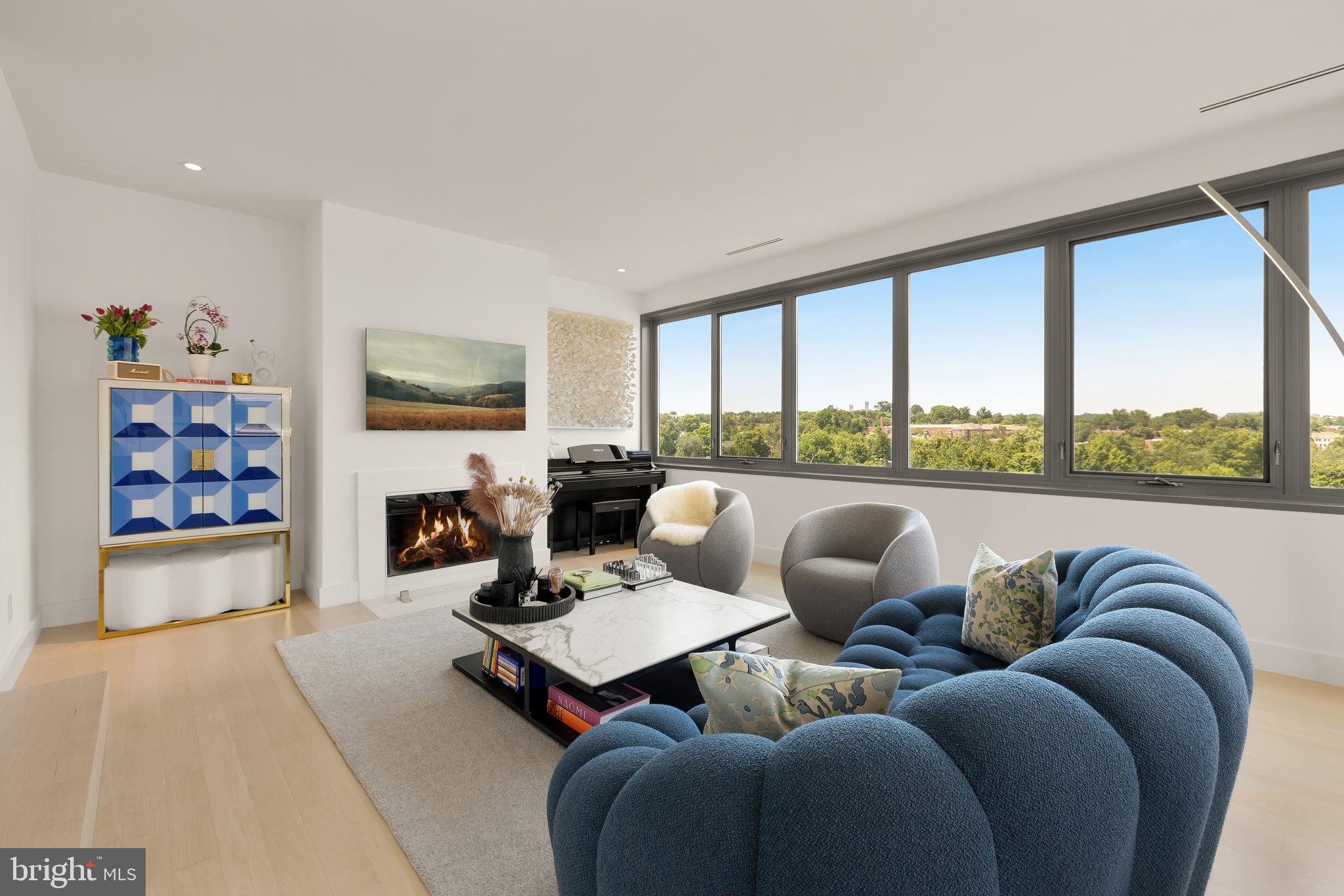 2501 M Street Northwest, Unit 704 Washington, DC 20037 - Photo 7 of 31 Refined Wood-Burning Fireplace