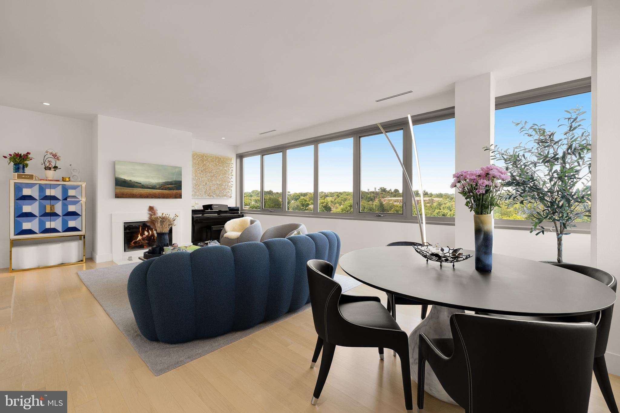 2501 M Street Northwest, Unit 704 Washington, DC 20037 - Photo 9 of 31 Open Living & Dining with Skyline