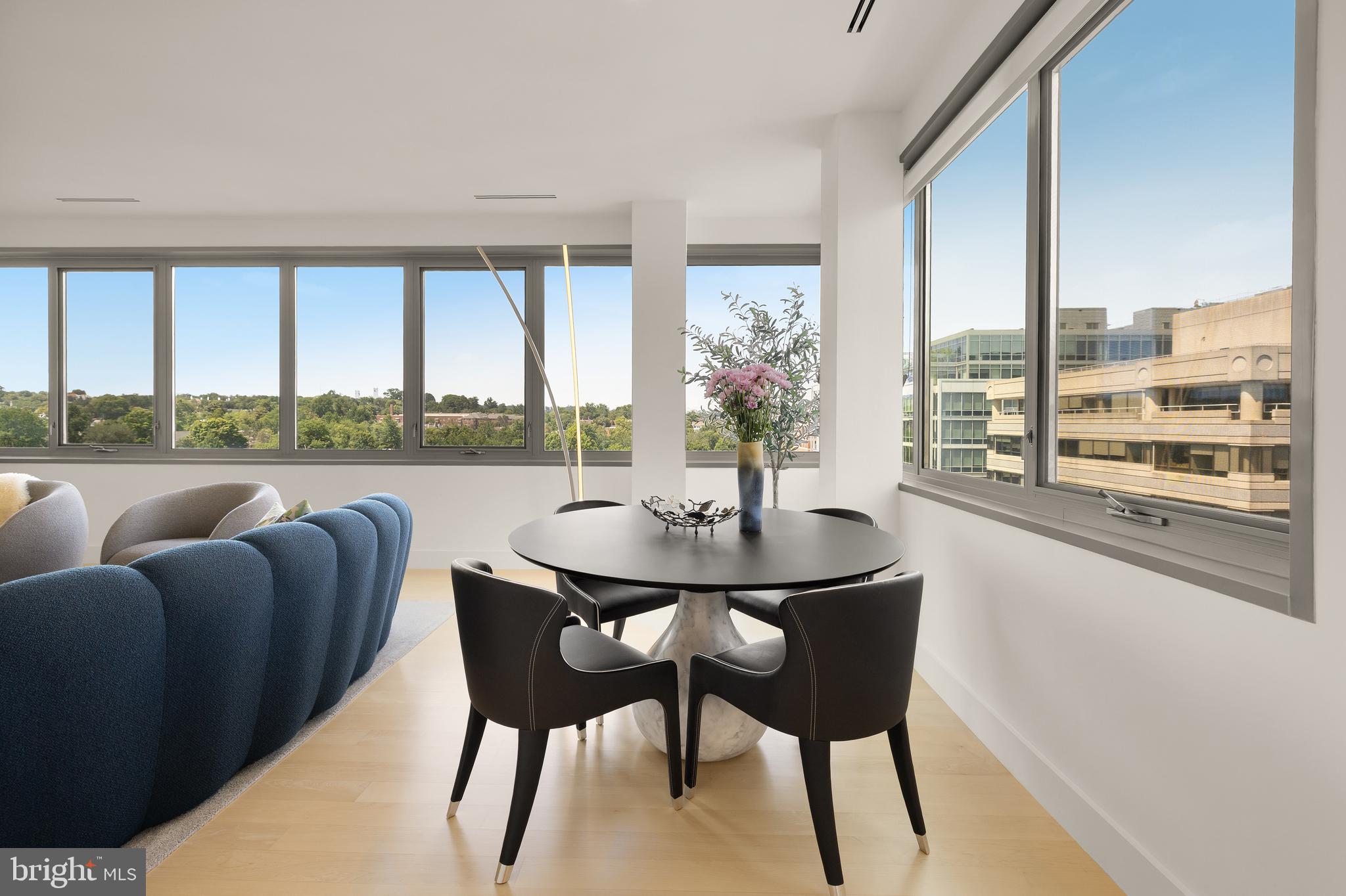 2501 M Street Northwest, Unit 704 Washington, DC 20037 - Photo 10 of 31 Light-Filled Living with Vista Windows