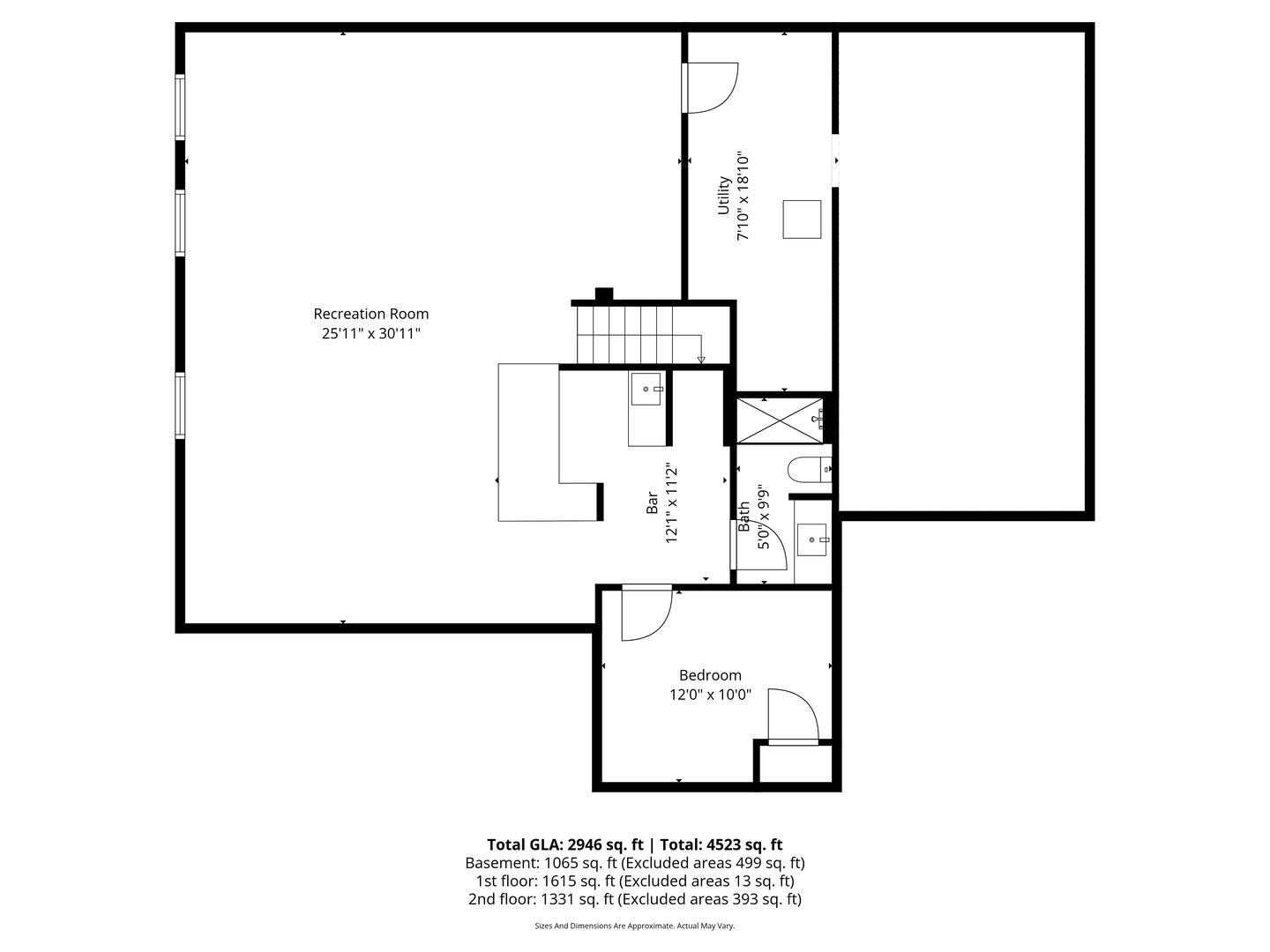6621 Greene Road Woodridge, IL 60517 - Photo 41 of 42 a picture of a floor plan