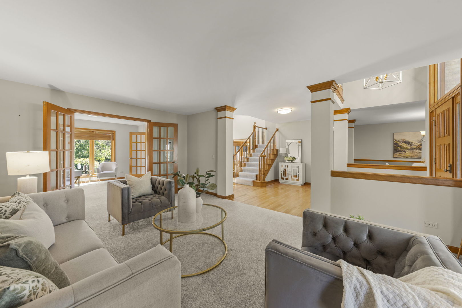 6621 Greene Road Woodridge, IL 60517 - Photo 7 of 42 a living room with furniture and a large window