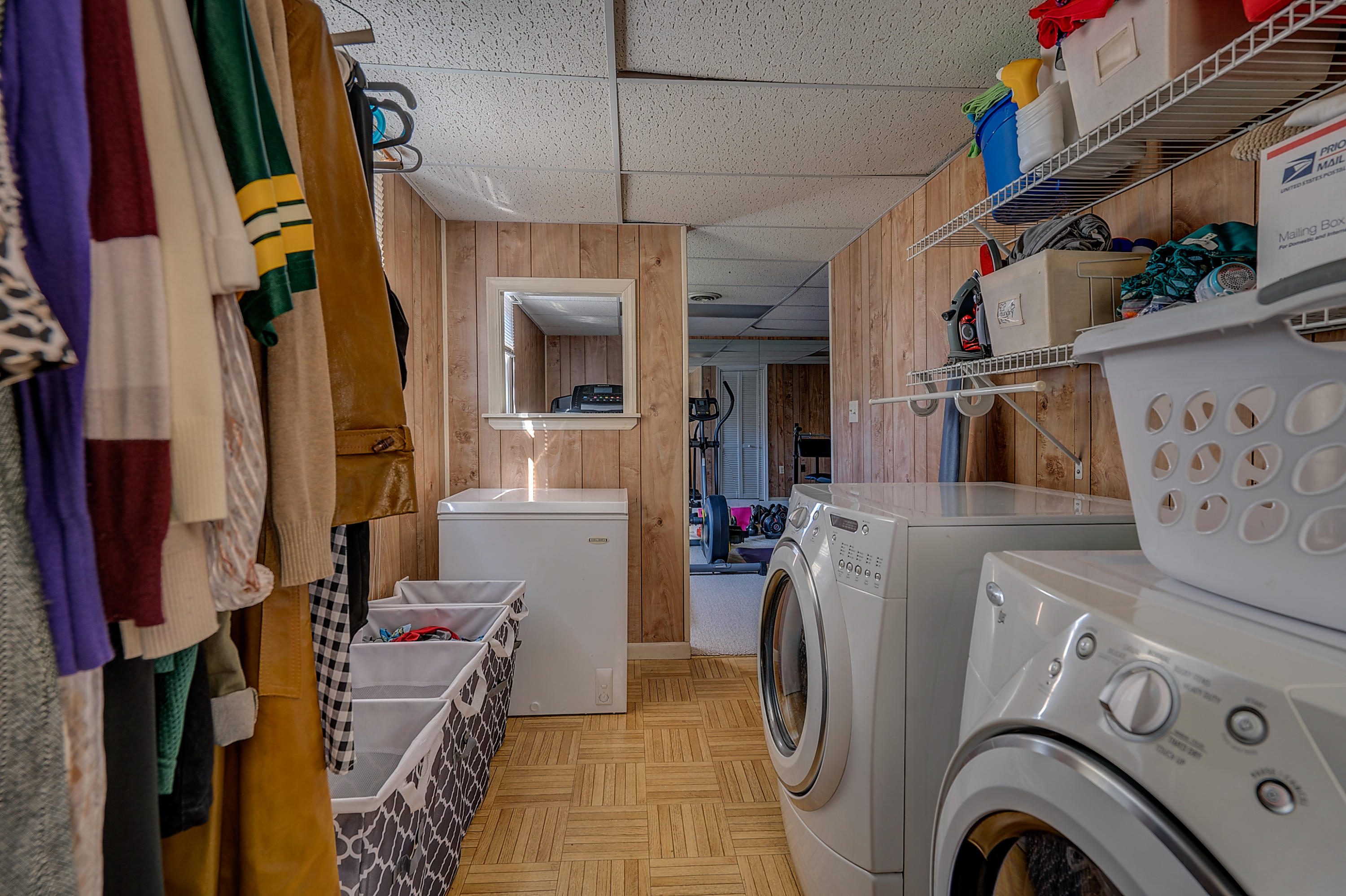 500 Holiday Road Vinton, VA 24179 - Photo 22 of 26 a view of storage and utility room with washer and dryer