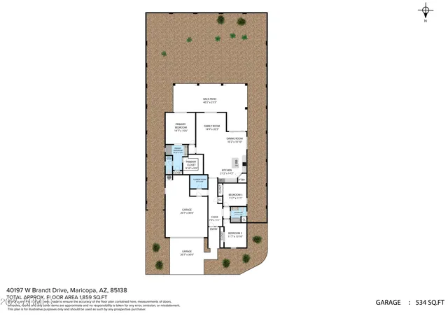 $335,000 | 40197 West Brandt Drive, Maricopa, AZ 85138