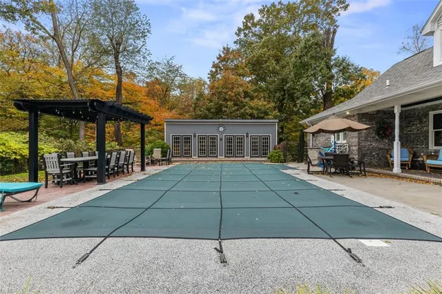 a house view with a outdoor space