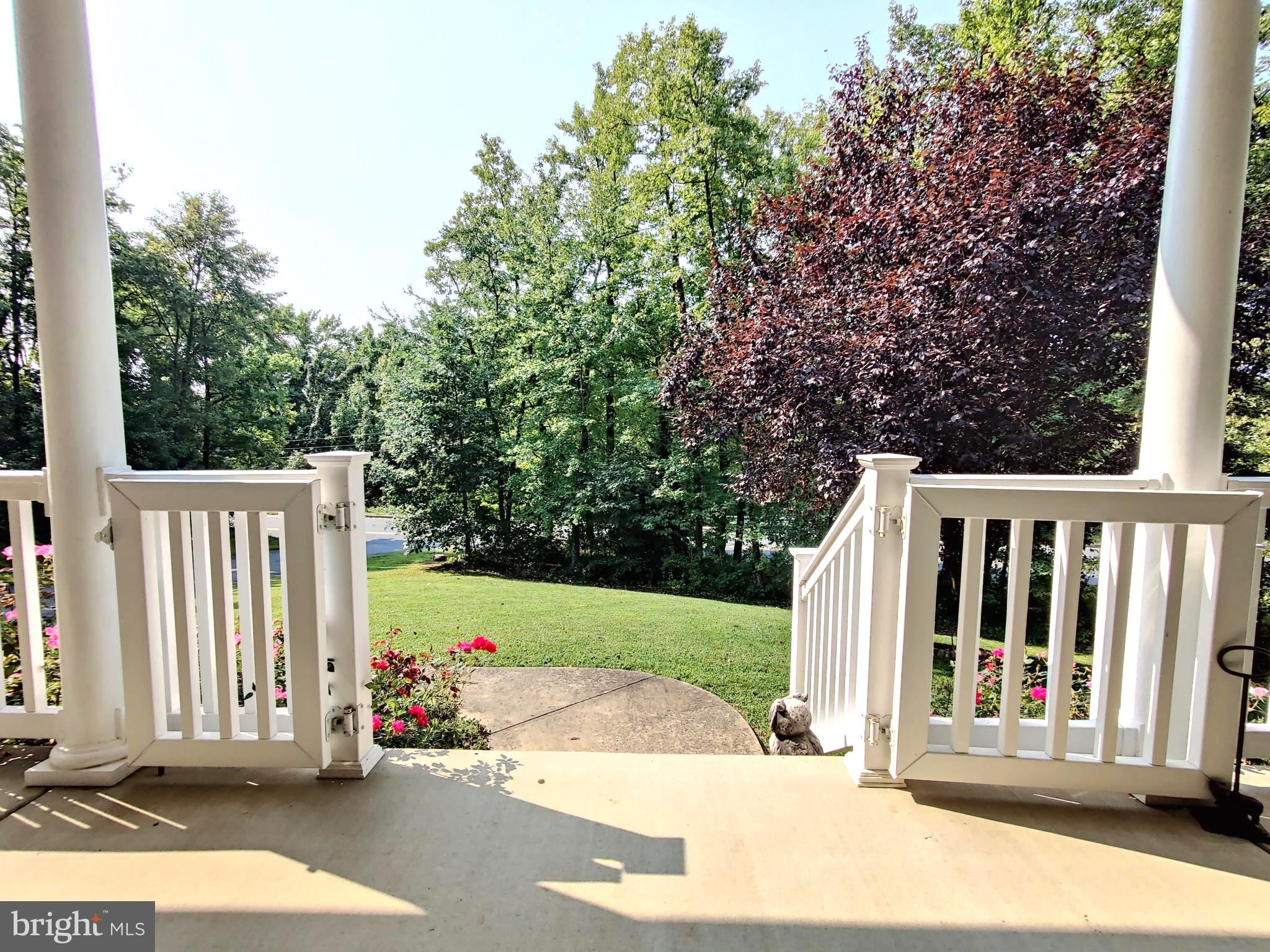 5502 East Joppa Road Perry Hall, MD 21128 - Photo 7 of 53 VIEW FROM THE COVERED FRONT PORCH