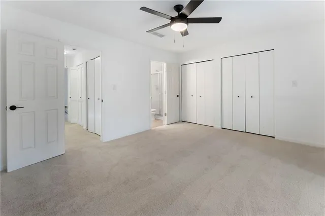 a view of an empty room