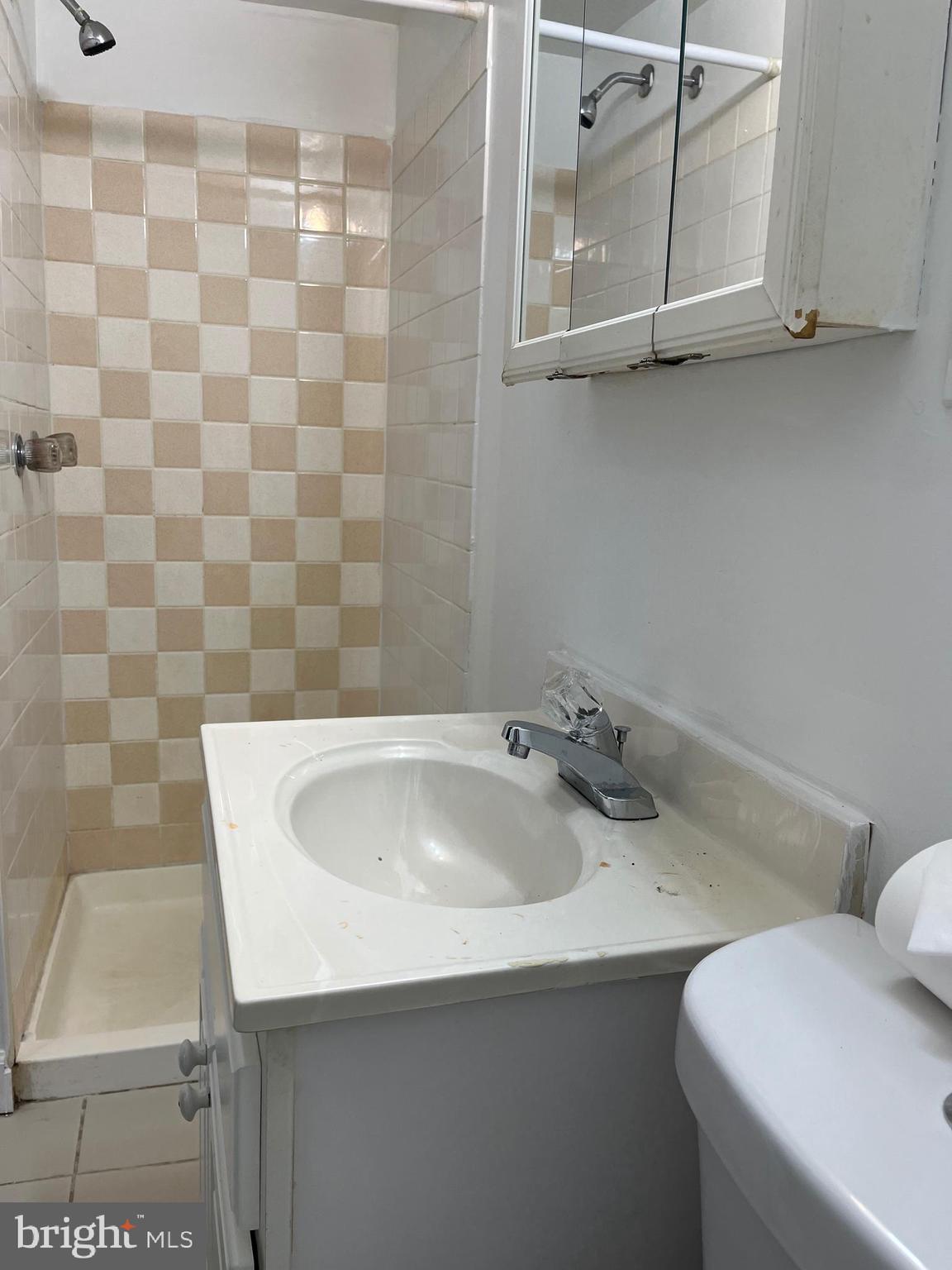 1323 Gilham Street Philadelphia, PA 19111 - Photo 30 of 35 a bathroom with a sink and a mirror