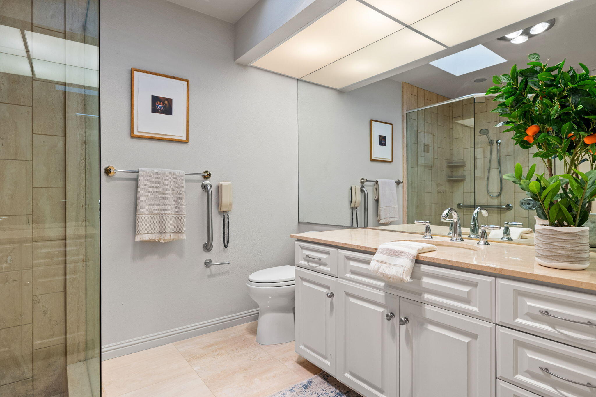 95 Mayfair Drive Rancho Mirage, CA 92270 - Photo 49 of 74 a bathroom with a sink vanity granite and toilet