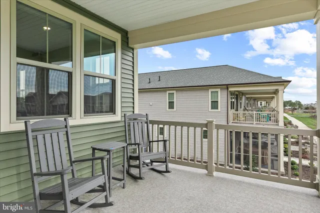 a view of a lake from a balcony