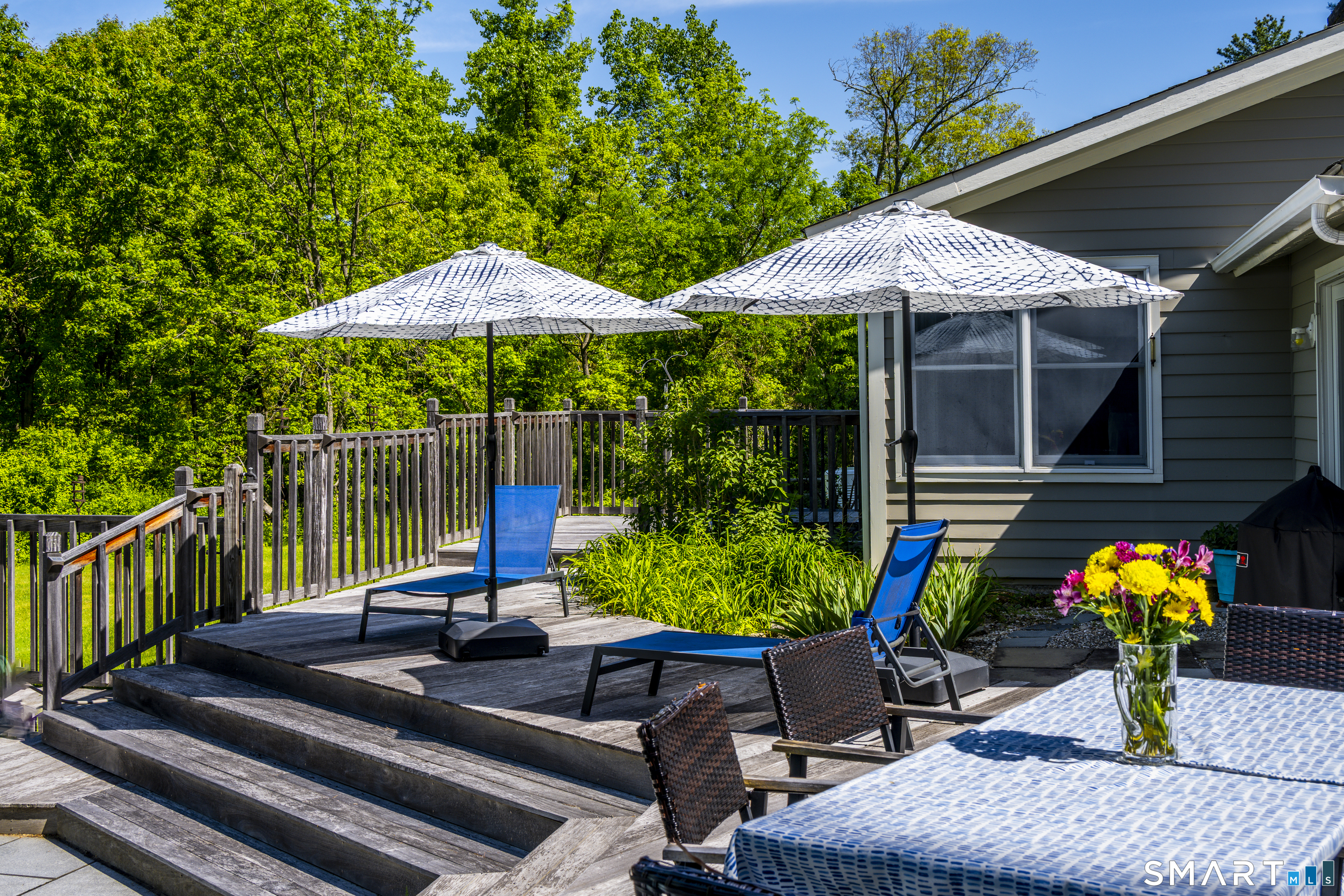 7 Chimney Rock Road Kent, CT 06757 - Photo 25 of 35 a view of a backyard with sitting area and furniture