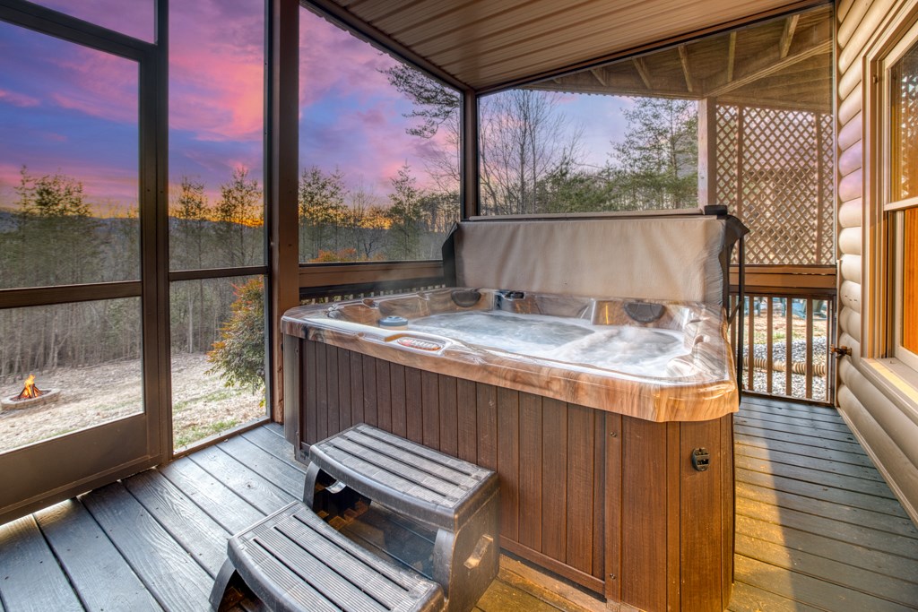115 Cohutta Overlook Drive Blue Ridge, GA 30513 - Photo 39 of 66 Hot Tub Porch