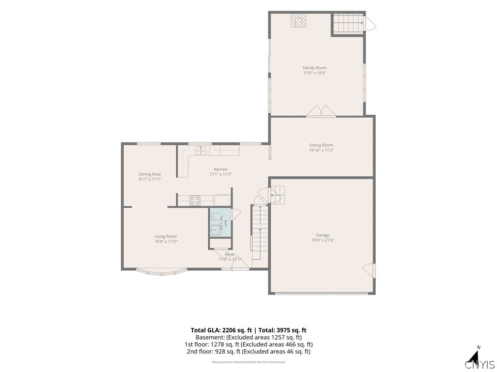 8069 Princess Path Clay, NY 13090 - Photo 50 of 50 First level floor plan with room sizes.