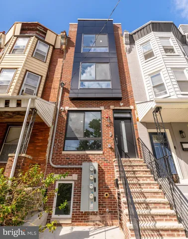 a front view of a building