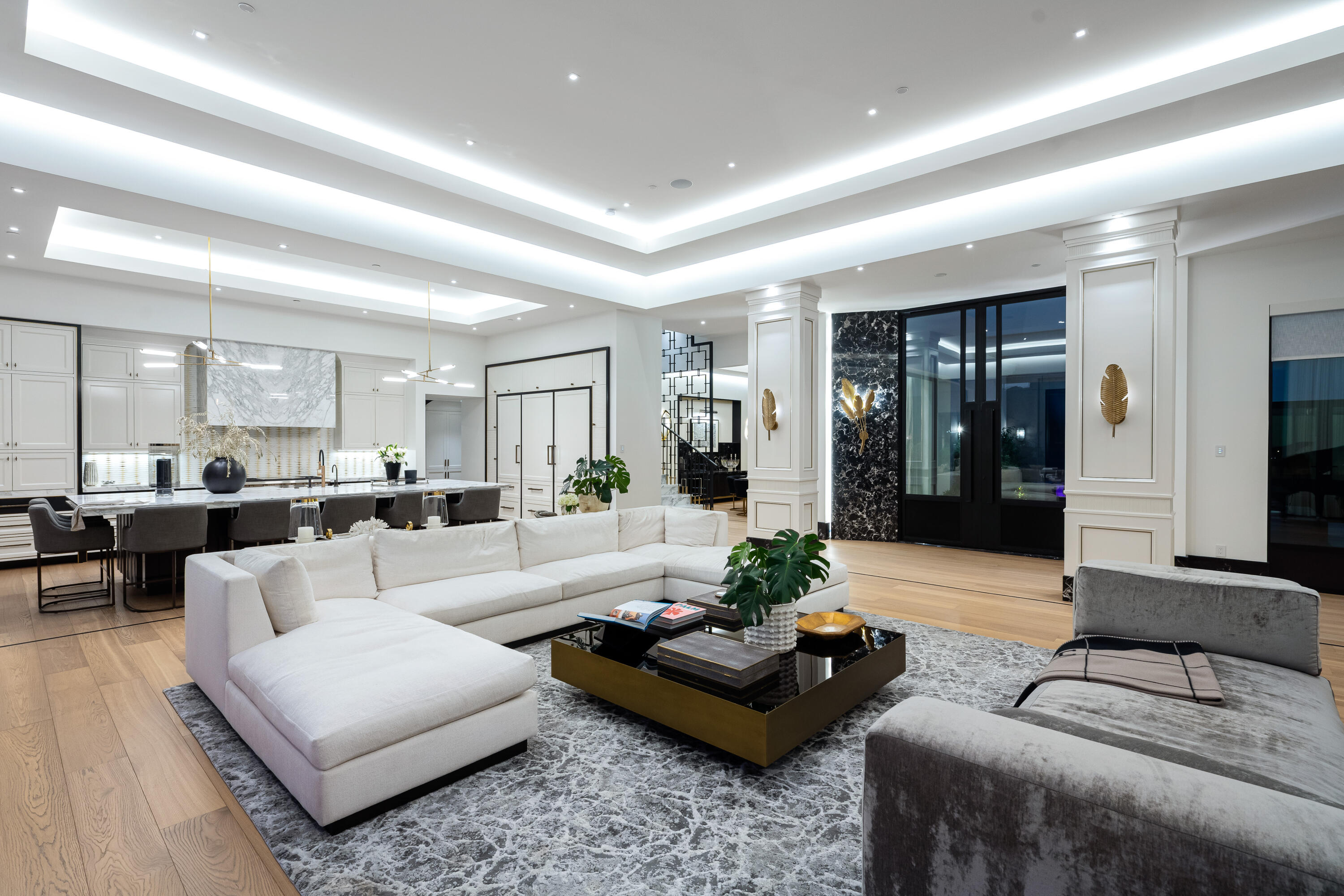 53747 Via Strada La Quinta, CA 92253 - Photo 11 of 59 a living room with furniture and view of kitchen