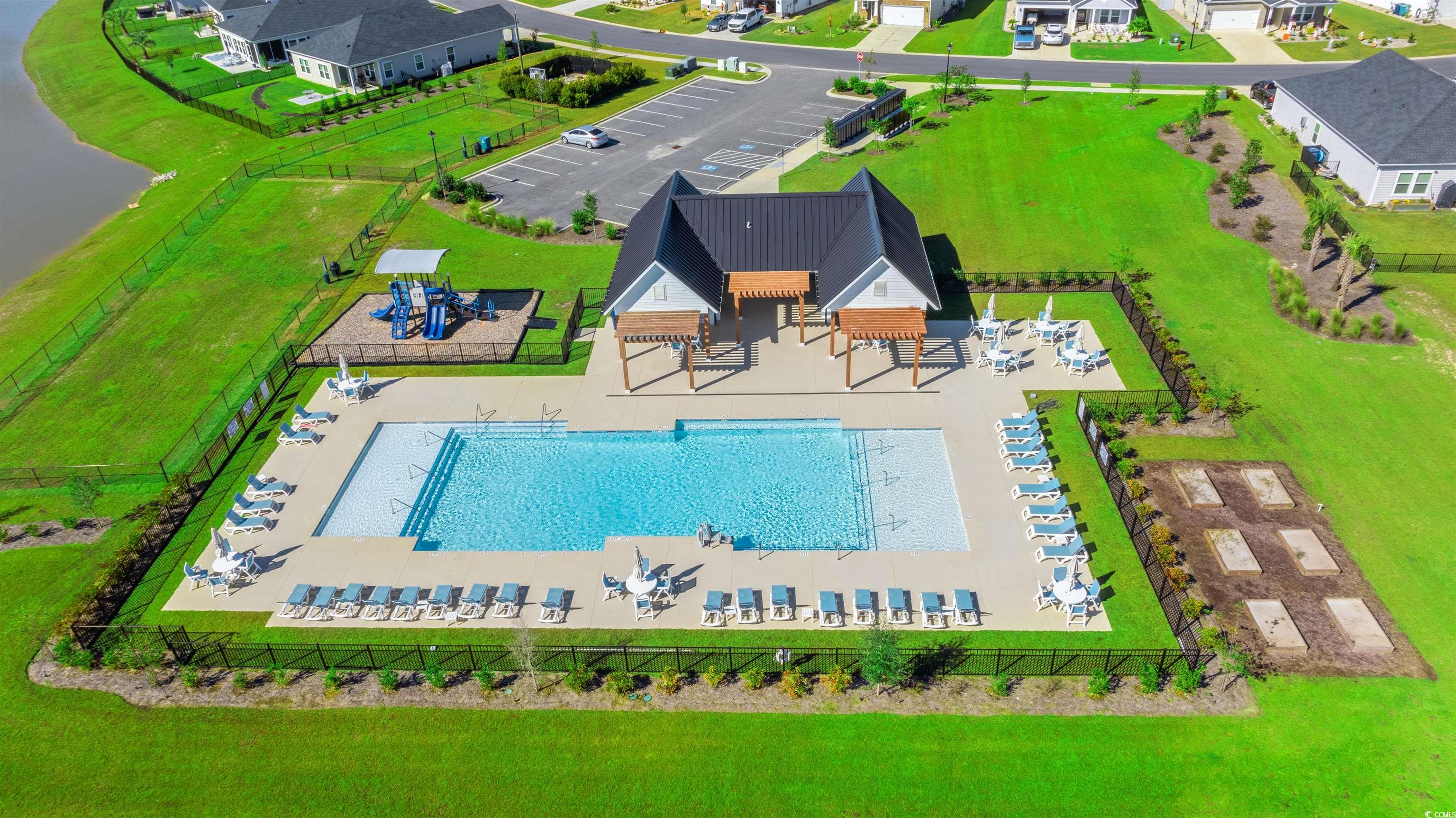 1546 Regal Fern Way Longs, SC 29568 - Photo 29 of 34 Bird's eye view of a pool area