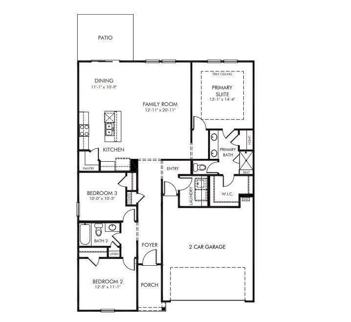 1546 Regal Fern Way Longs, SC 29568 - Photo 34 of 34 View of property floor plan