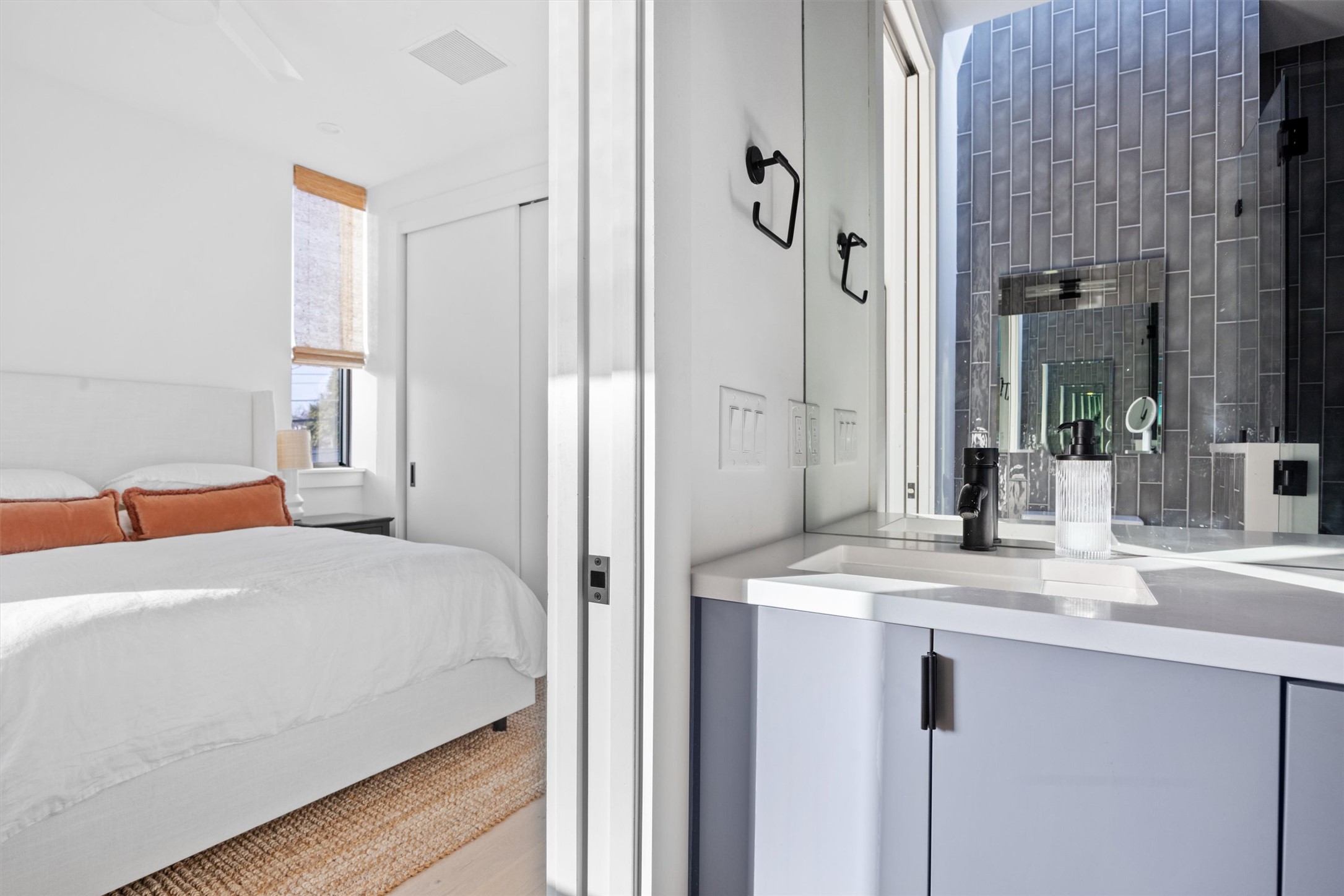 4604 South 2nd Street, Unit 2 Austin, TX 78745 - Photo 22 of 35 Modern hardware/fixtures and quartz countertop.