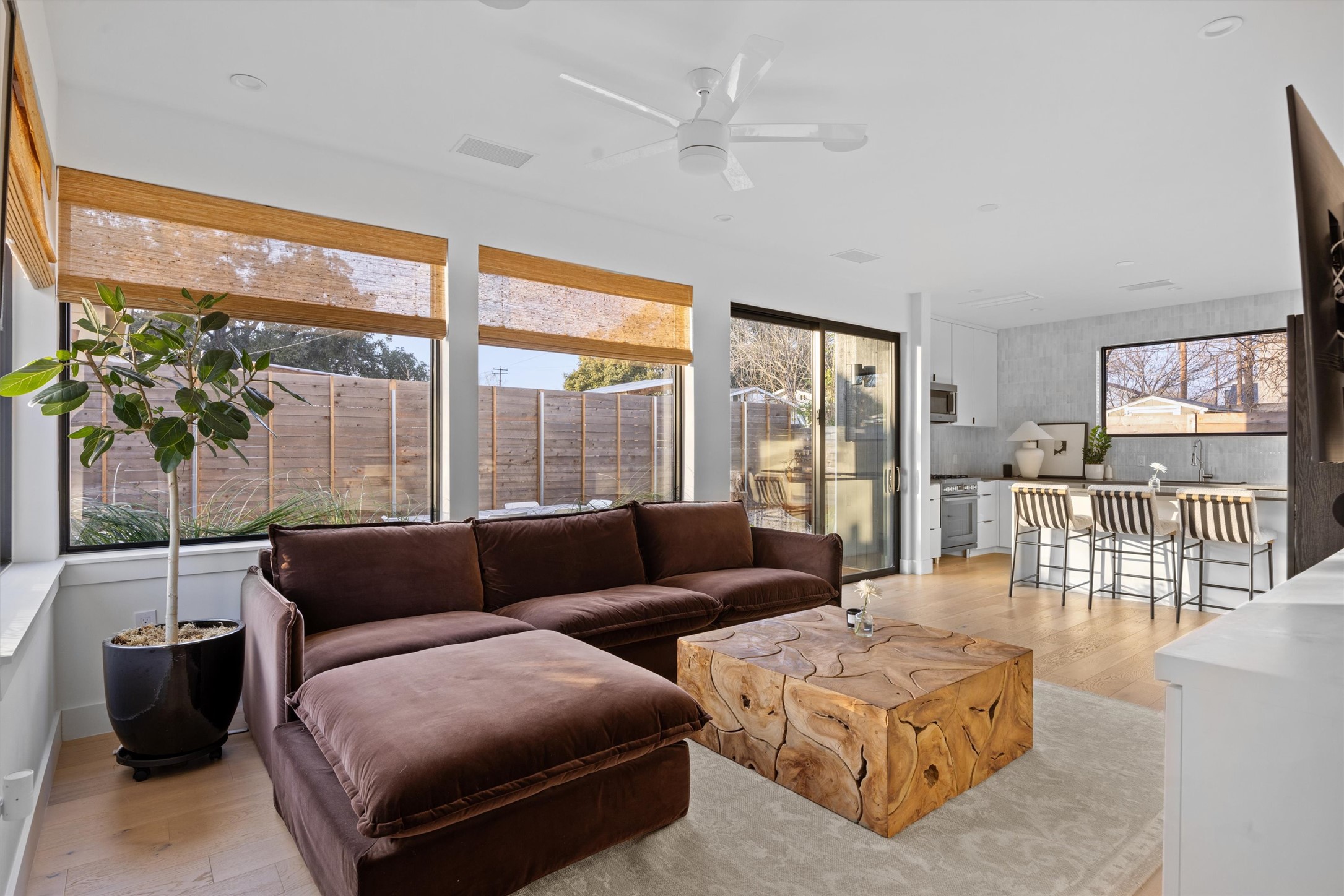 4604 South 2nd Street, Unit 2 Austin, TX 78745 - Photo 34 of 35 Windows galore offer loads of natural light. The downstairs features an open floor plan.