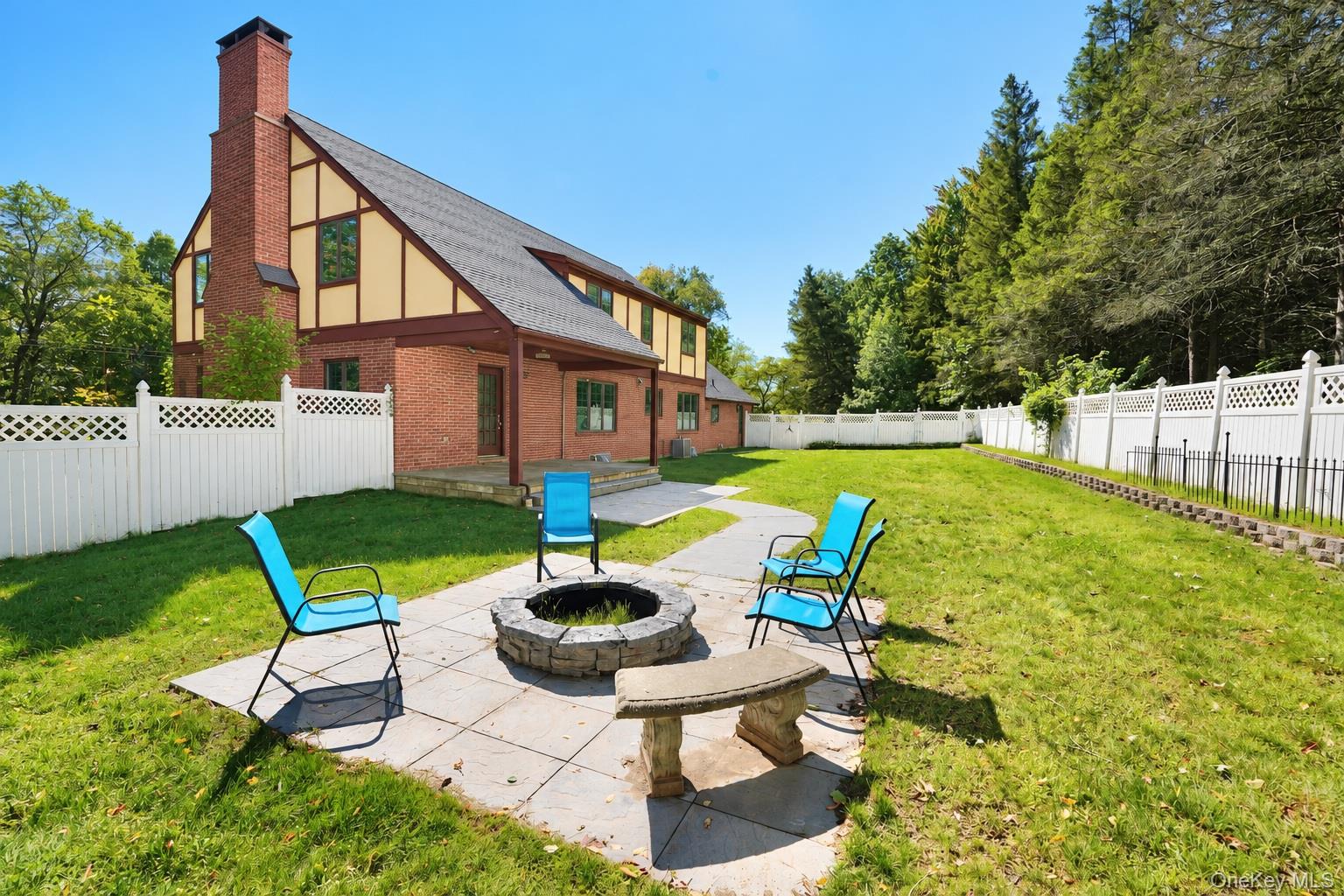 285 Goff Road Livingston Manor, NY 12758 - Photo 2 of 28 Fenced Backyard with a fire pit