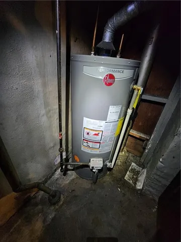 a view of water heater room