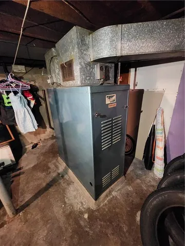 a view of storage and utility room