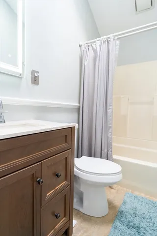 a bathroom with a sink a toilet and a bathtub