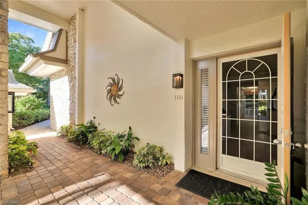 a view of front door