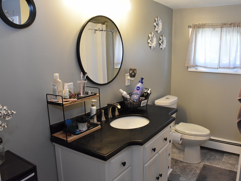 1334 Cochranton Road Carlton, PA 16311 - Photo 36 of 49 a bathroom with a sink a toilet and a mirror