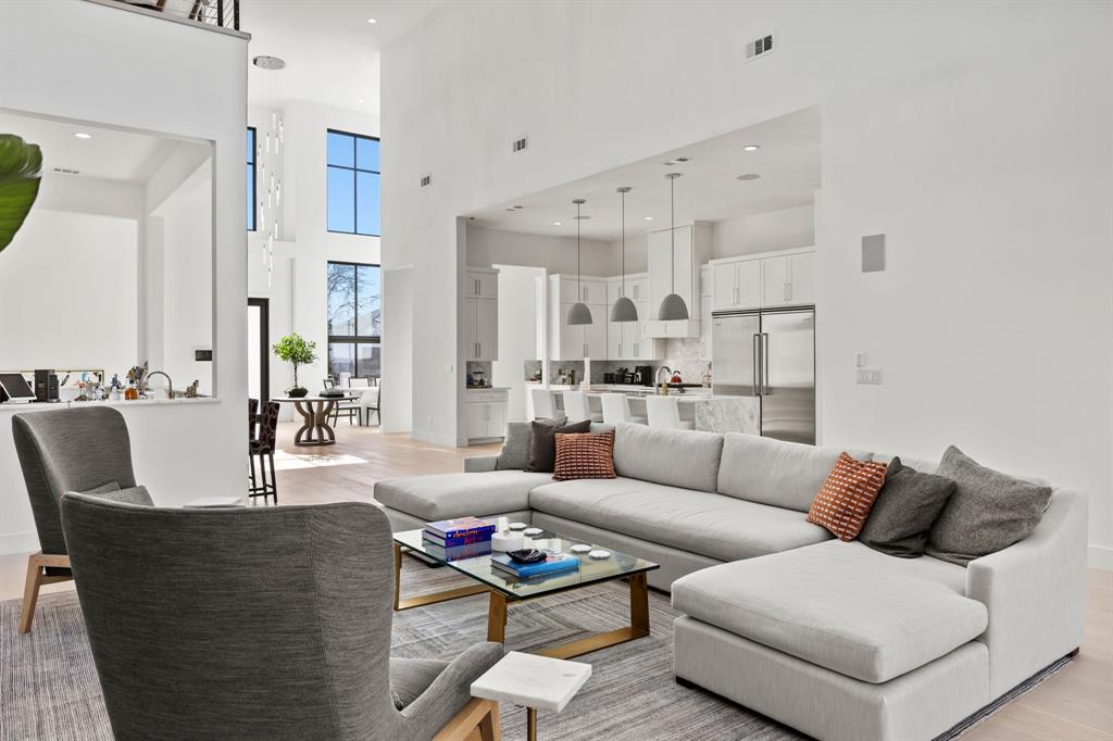 2509 Bella Ridge Keller, TX 76262 - Photo 9 of 34 a living room with furniture and a view of kitchen