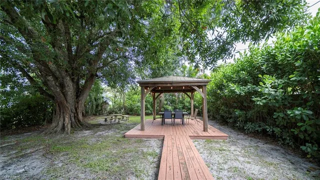 a view of outdoor space yard deck patio and outdoor seating