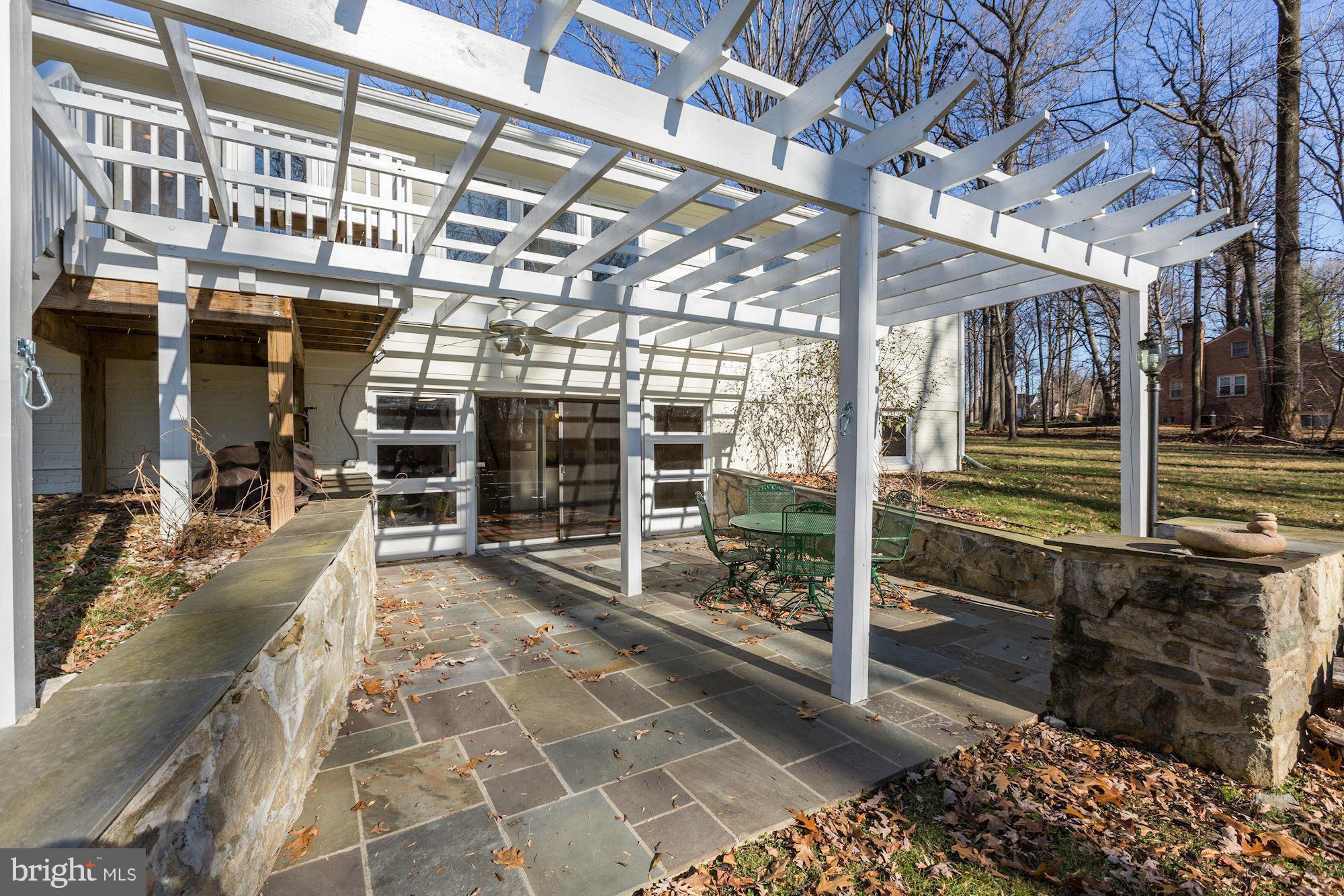 4308 Oaktree Road Rockville, MD 20853 - Photo 28 of 30 Flagstone Patio and Arbor