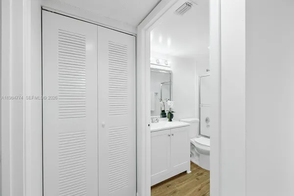 a view of bathroom with toilet