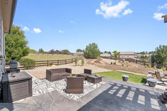 a view of a house with a swimming pool and a yard