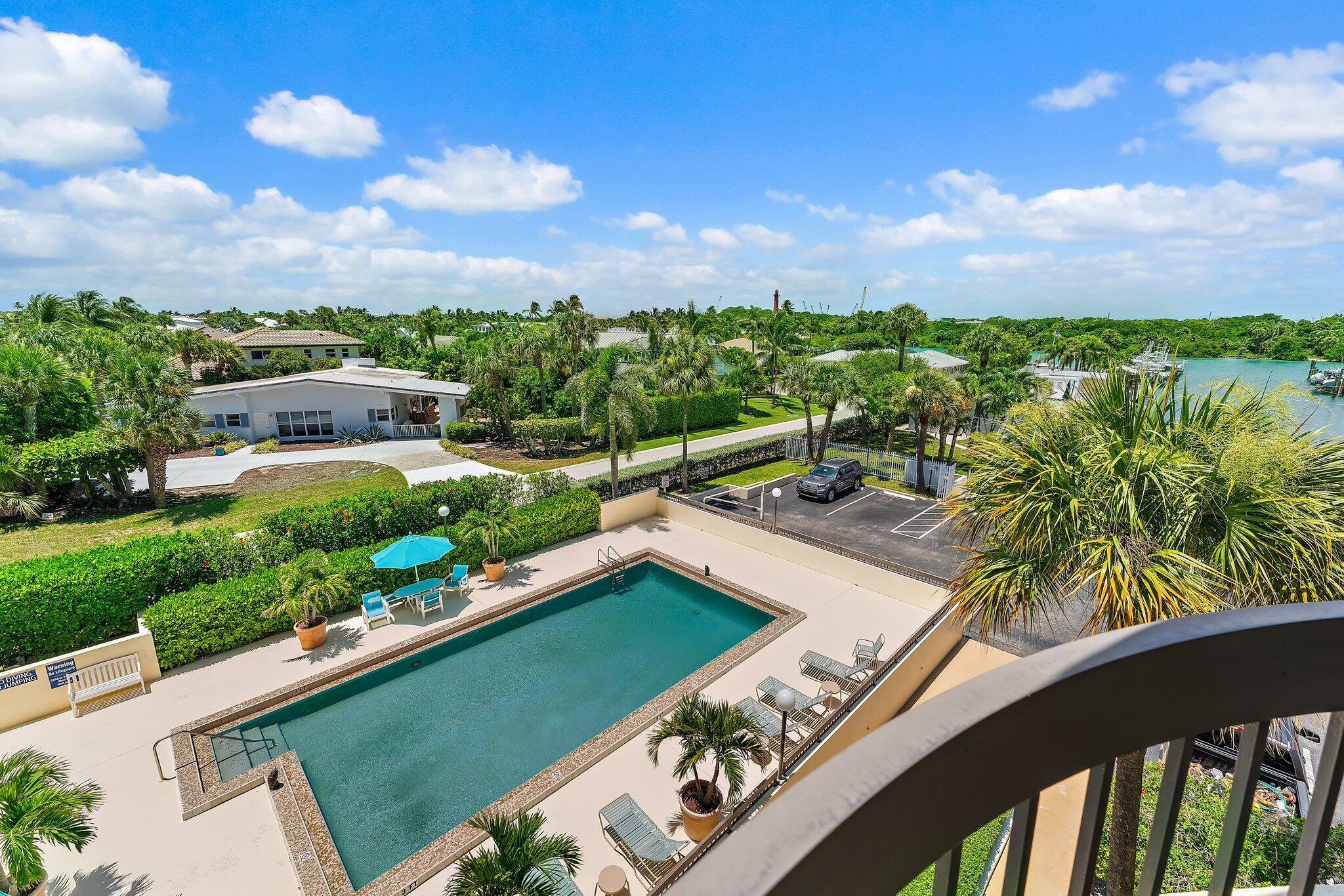 50 South Beach Road, Unit 304 Jupiter, FL 33469 - Photo 6 of 68 Balcony looking over pool area