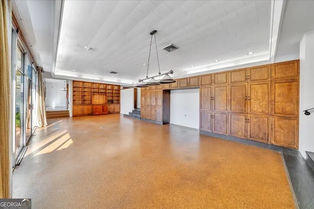 a view of a livingroom with an empty space