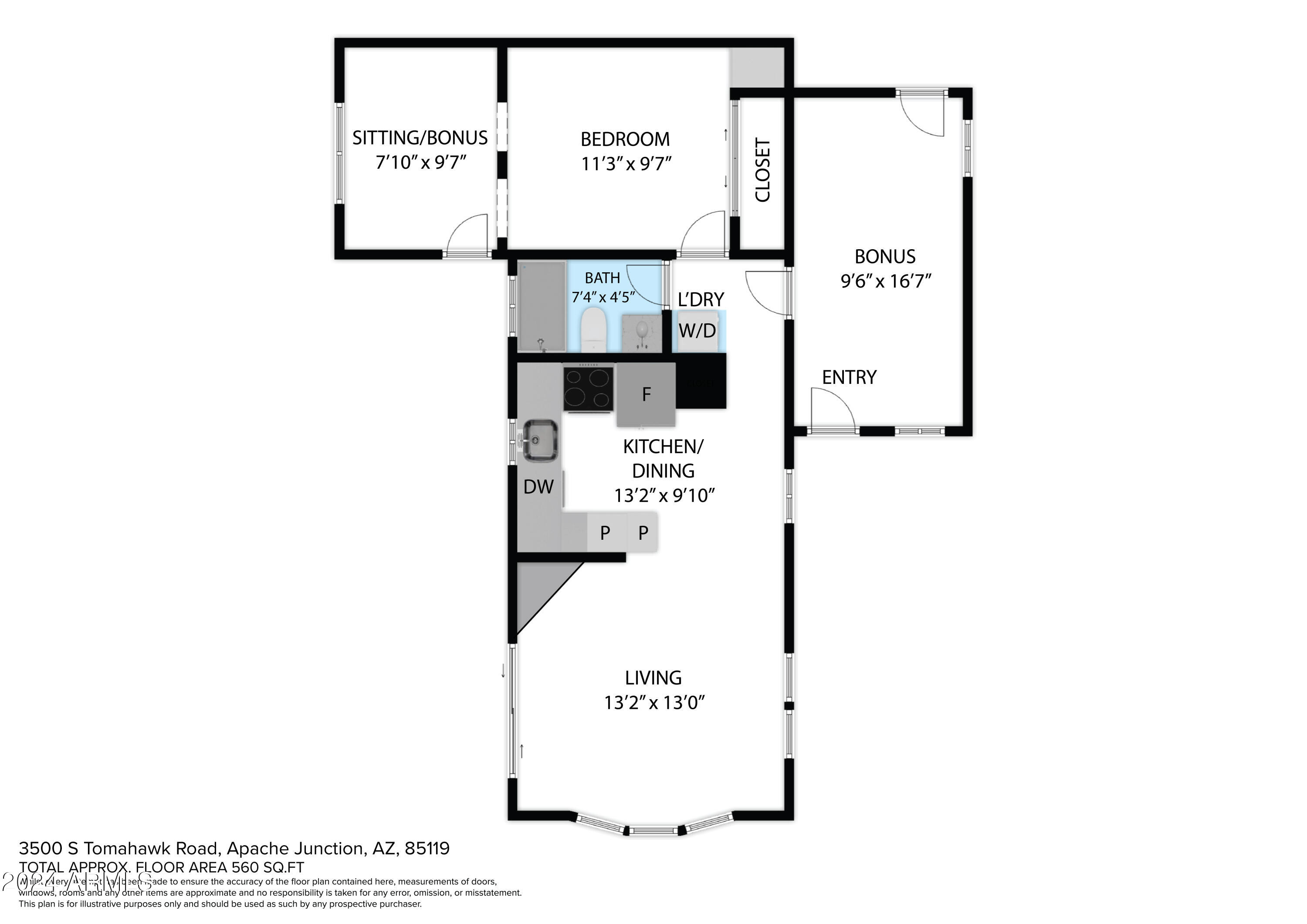 3500 South Tomahawk Road, Unit 179 Apache Junction, AZ 85119 - Photo 36 of 37 2D Floorplan