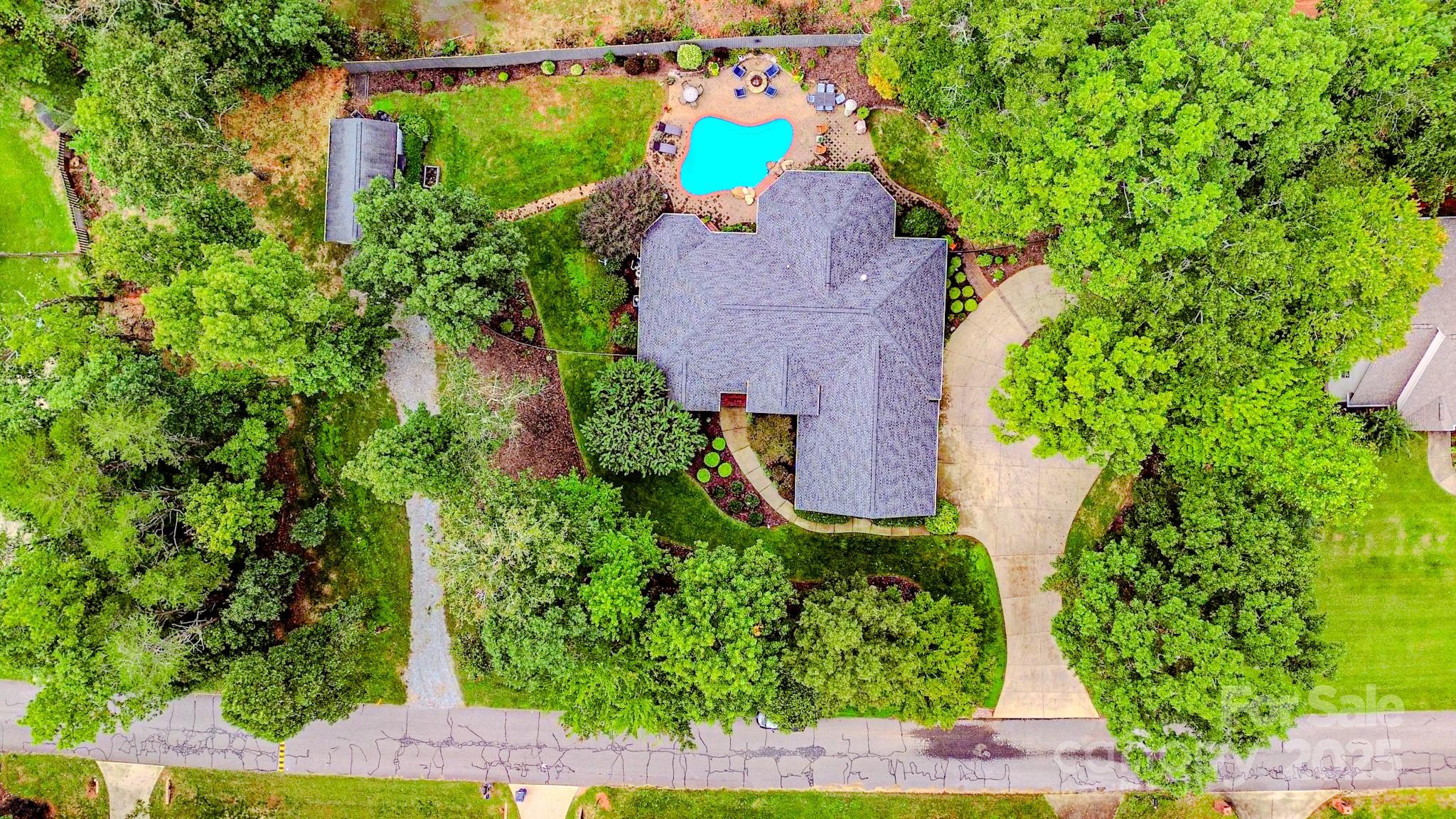 134 Chisholm Trail Rutherfordton, NC 28139 - Photo 23 of 48 an aerial view of a house with a yard