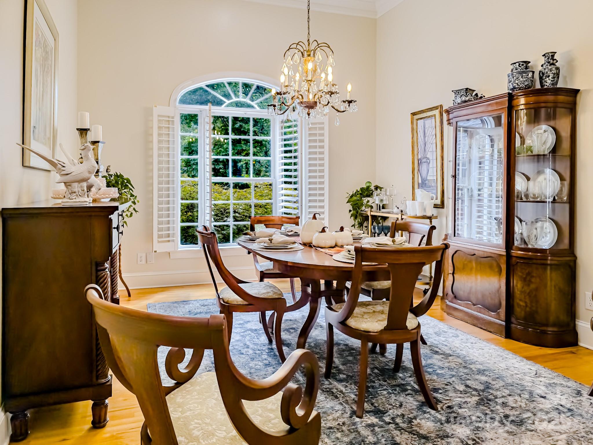 134 Chisholm Trail Rutherfordton, NC 28139 - Photo 5 of 48 a view of a dining room with furniture window and outside view