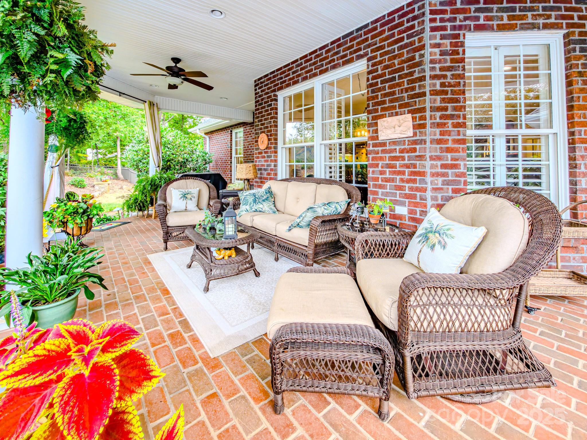 134 Chisholm Trail Rutherfordton, NC 28139 - Photo 8 of 48 a balcony view with a couch and table chair