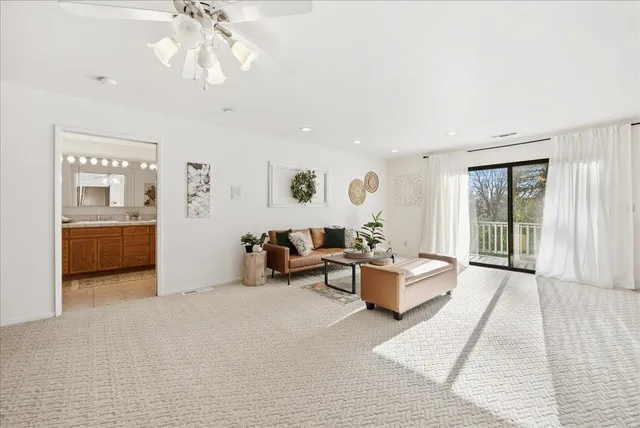 a view of a livingroom with a fireplace