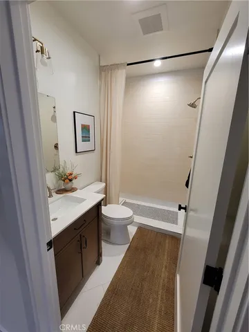 a view of a balcony with an outdoor space