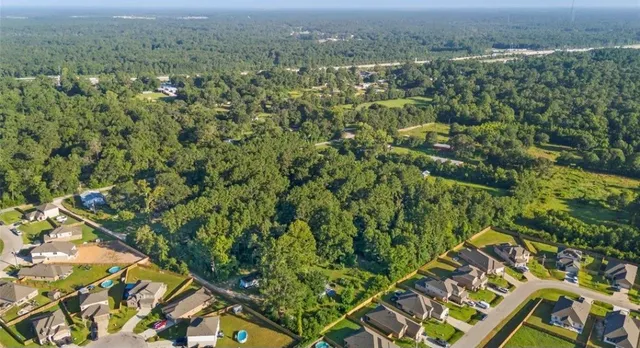 an aerial view of multiple house