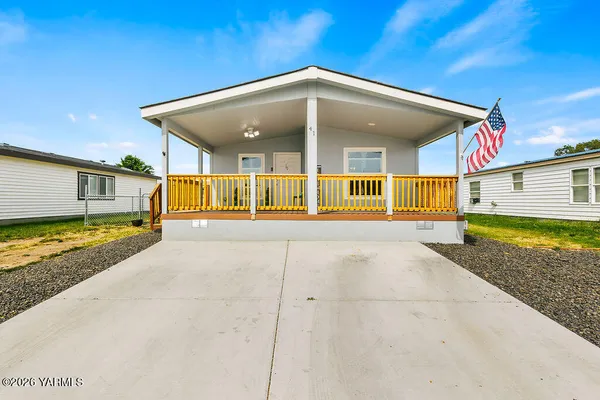 a view of a house with a patio