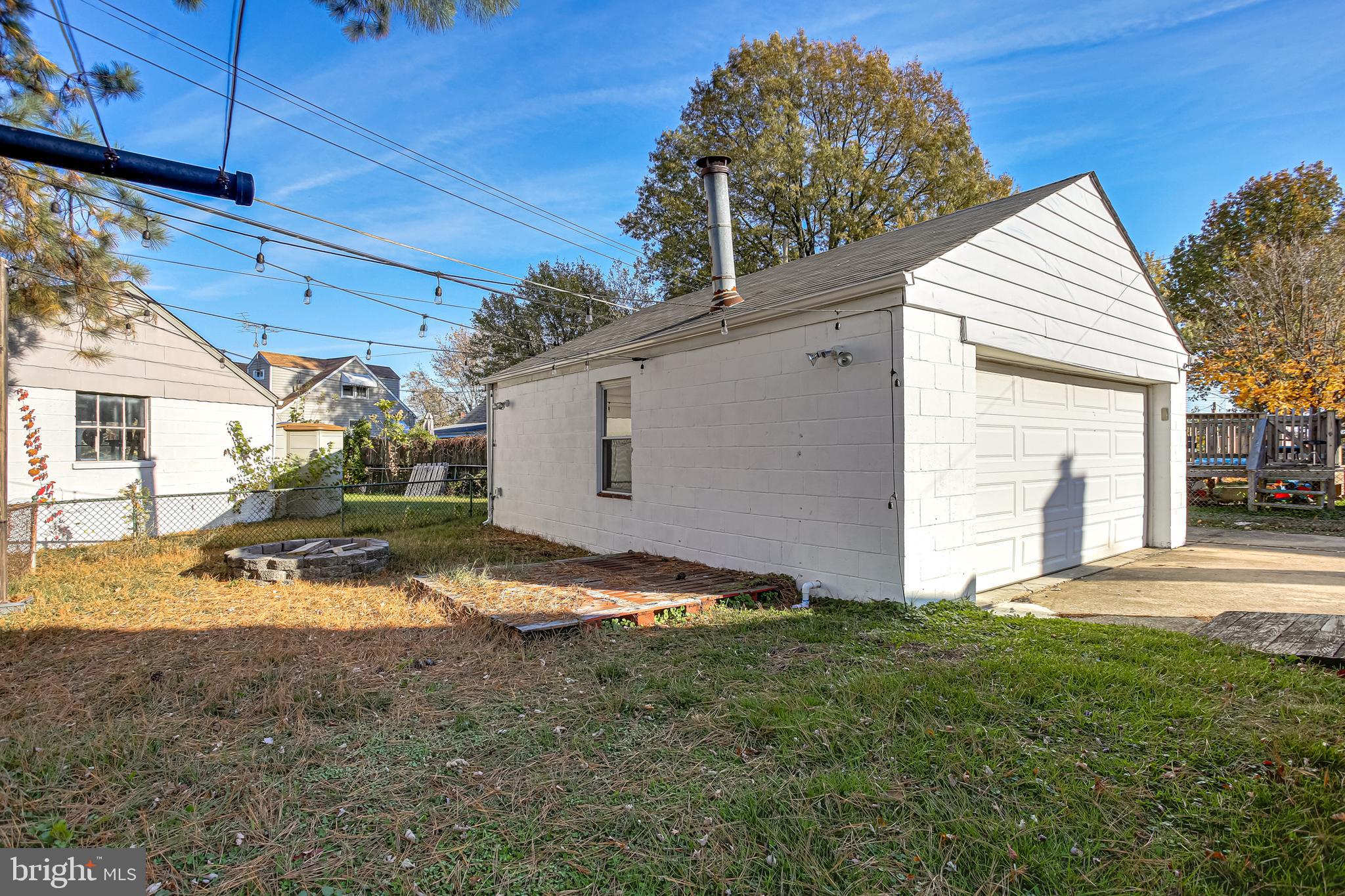 2605 Lynbrook Road Baltimore, MD 21222 - Photo 33 of 34 Detached 2-Car Garage & Fire Pit
