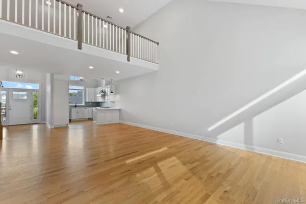 a view of kitchen and kitchen with a sink