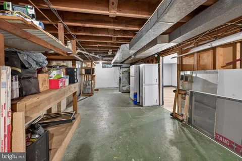 a view of storage and utility room