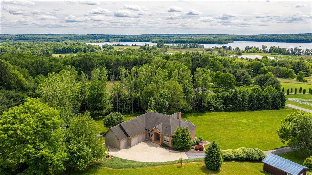 44 Carrier Road Transfer, PA 16154 - Photo 25 of 25 Aerial view of 44 Carrier shows the the stunning location and breathtaking views.