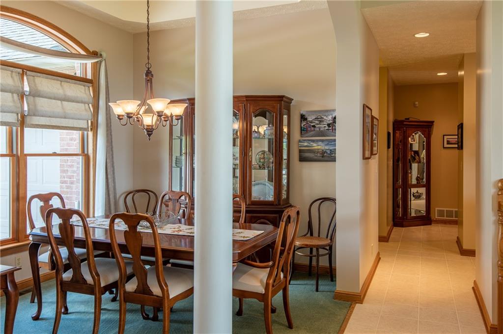 44 Carrier Road Transfer, PA 16154 - Photo 9 of 25 DINING ROOM SPACE FEATURING AN ELEGANT COLUMN.