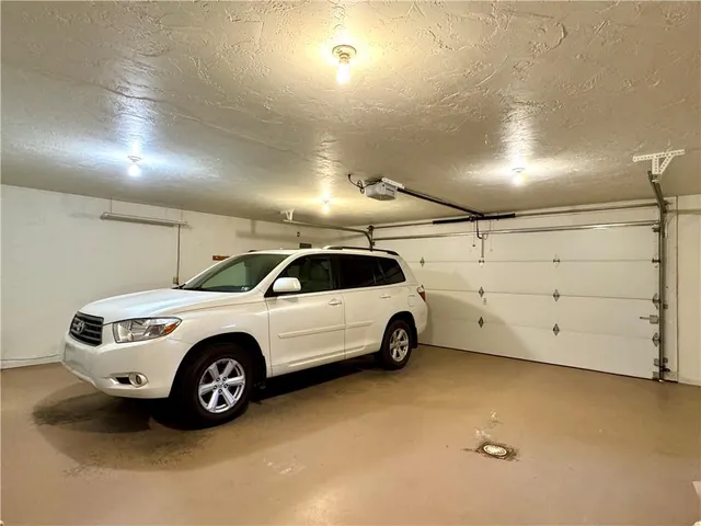 a car parked in a parking garage